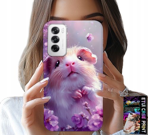 ETUI DO OPPO RENO12 PRO 5G - SŁODKI CHOMIK, GRYZONIE WZORY DLA DZIECI na Arena.pl