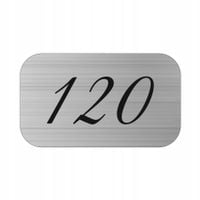 TABLICZKA TABLICA nierdzewna GRAWEROWANA laminat numerek na szafkę drzwi