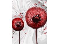 40CM 50CM OBRAZEK ŚCIENNY CZERWONE DMUCHAWCE 3 DRUK PŁÓTNO OBRAZ