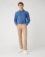 MĘSKIE SPODNIE MATERIAŁOWE WRANGLER GREENSBORO CORNSTALK W15QWAX4K W31 L34
