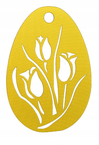 4. Zawieszka ażurowa jajko wiosna TULIPAN kwiat zdjęcie 1