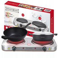 KUCHENKA ELEKTRYCZNA DWUPALNIKOWA PŁYTA GRZEWCZA PRZENOŚNA TURYSTYCZNA 2500