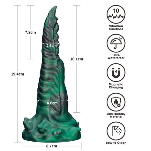 savage charm double-claw vibrating silicone dildo na Arena.pl
