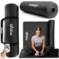 Mata Gimnastyczna do Ćwiczeń Jogi Pilatesu 190x60 NBR Fitness GRUBA