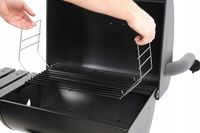 OGRODOWY GRILL WĘGLOWY Z POKRYWĄ STALOWY RUSZT 47X34CM NA KÓŁKACH LUND