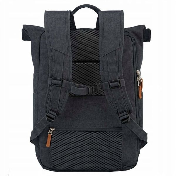 Plecak miejski rolowany Travelite Basics 35l na laptopa 15,6" antracyt zdjęcie 3