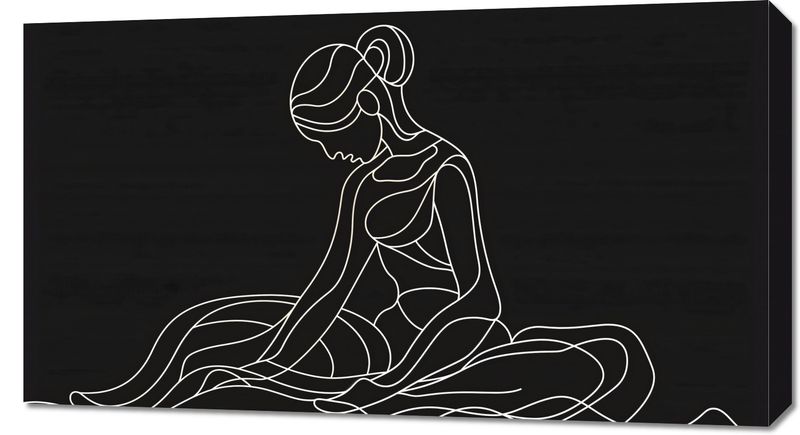 Obraz 90x50cm Pozycja Siedząca zdjęcie 1