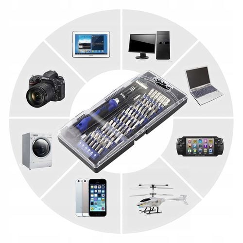 ZESTAW WKRĘTAKÓW ŚRUBOKRĘTÓW BITÓW PRECYZYJNE W ETUI 75 ELEMENTÓW na Arena.pl