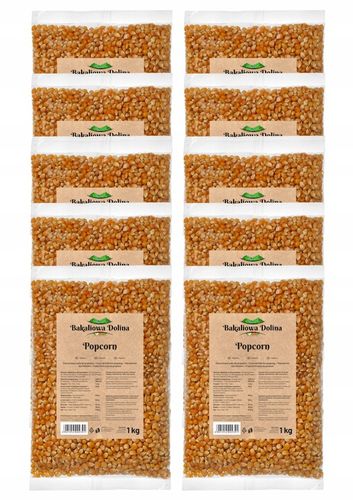 POPCORN 10 KG ZIARNO KUKURYDZA DO PRAŻENIA BEZ SOLI WYSOKA JAKOŚĆ PRZEKĄSKI na Arena.pl