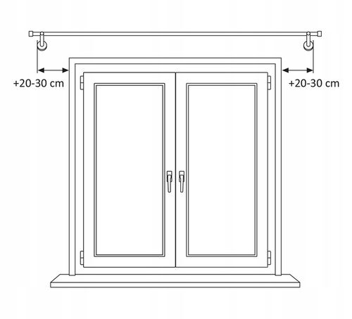 KARNISZ POJEDYNCZY CZARNY METAL LOFT LUNA 19 mm / 200 cm auraHOME24 na Arena.pl