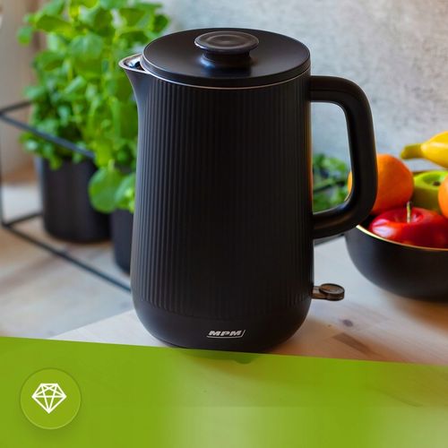 Czajnik elektryczny bezprzewodowy MPM MCZ-115/C podwójne ścianki czarny na Arena.pl