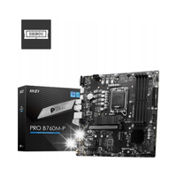 Płyta główna MSI PRO B760M-P B760 DDR5 SATA3 M.2 USB3.0 PCIe4.0 s.1700 mATX