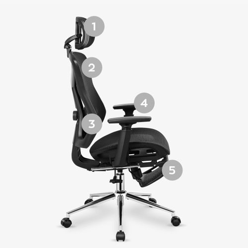 Fotel ergonomiczny Huzaro Expert 5.7 Black na Arena.pl