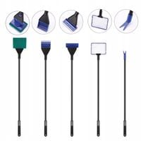 ZESTAW NARZĘDZI DO AKWARIUM 5W1 CZYŚCIK SKROBAK SZCZYPCE GRABKI SIATKA