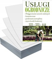 Ulotki A5 100szt reklamowe firmowe duży wybór USŁUGI OGRODNICZE