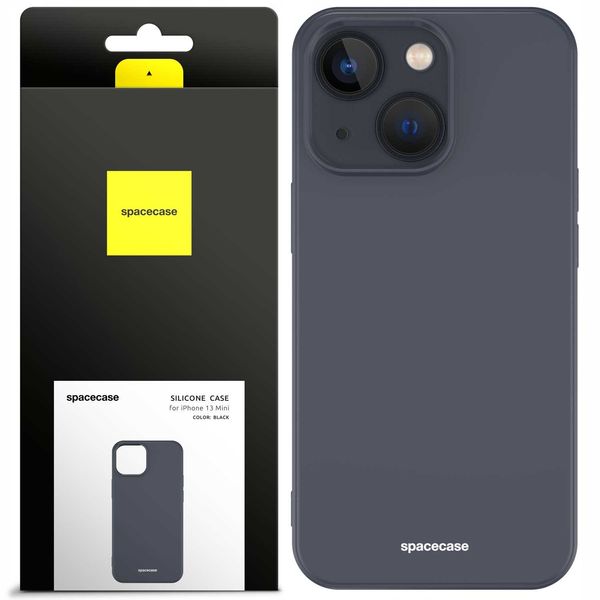 Spacecase Silicone Case Iphone 13 Mini Black zdjęcie 1