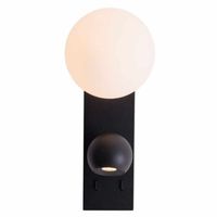 Kinkiet ścienny Atom Allure W0351 LED 5W 3000K do sypialni czarny