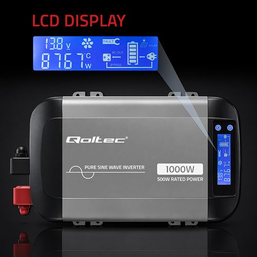 Qoltec Przetwornica 12V/230V 500W Sinus na Arena.pl
