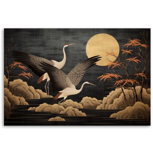 Emaga Obraz na płótnie, Pawie na tle księżyca - 120x80 na Arena.pl