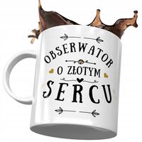 Dla Obserwatora Kubek Na Urodziny Na Prezent Z Nadrukiem Ze Zdjęciem