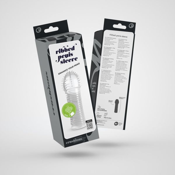 Crushious Ribbed Penis Sleeve zdjęcie 10