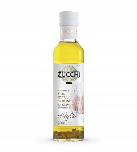 Włoska Oliwa z Oliwek z Czosnkiem Extra Virgin ZUCCHI z Toskanii 250ml na Arena.pl