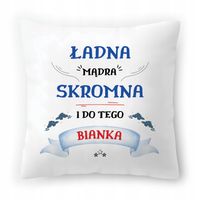 Poduszka Dla Bianki Na Urodziny Na Prezent Z Nadrukiem Ze Zdjęciem