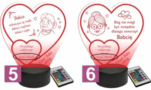 Prezent na Dzień Babci i Dziadka Statuetka dla Dziadków lampka LED + GRAWER na Arena.pl