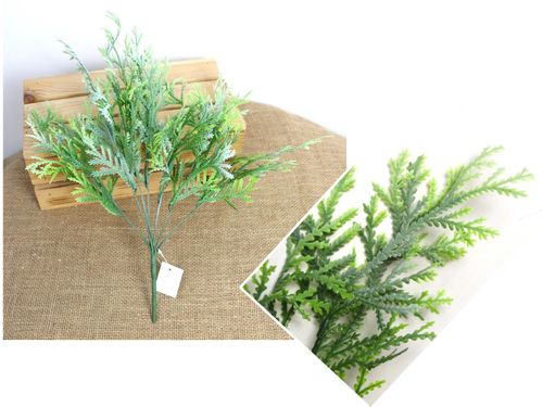 gałązka  2szt TUJA wys. 40 cm 7 łodyg ZIELONA bielona MD-081A na Arena.pl