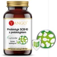 Yango PROBIOTYK SCB-10 + PREBIOTYK wsparcie: ZDROWE JELITA MIKROFLORA 90kps