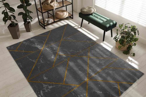 RUG/LU/ESTEMA/MARBLEGEO/GRAPHITE+GOLD/80x150 na Arena.pl