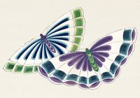 Plakat 100x70cm Butterfly 9, Sekka Japoński Vintage do Salonu