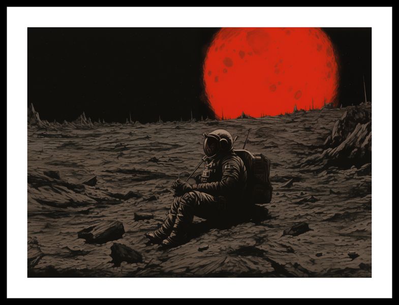 Plakat 55x40cm Samotność w Kosmosie zdjęcie 3