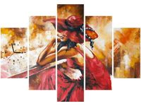 105CM 150CM ZEGAR 5 ELEM JESIENNA ZADUMA DRUK OBRAZ