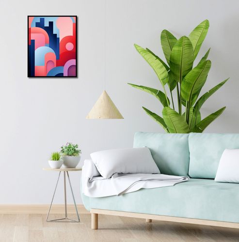 Plakat 40x50cm Miasto Kolorów na Arena.pl