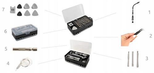 Wkrętaki Precyzyjne Zestaw do naprawy okularow majsterkowanie GSM 110el na Arena.pl