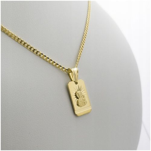 ZŁOTY ŁAŃCUSZEK I MEDALIK MATKA BOSKA CZĘSTOCHOWSKA DLA CHŁOPCA NA KOMUNIĘ na Arena.pl