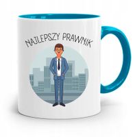 Kubek Błękitny Dla Prawnika Mecenasa Prezent Z Nadrukiem Ze Zdjęciem