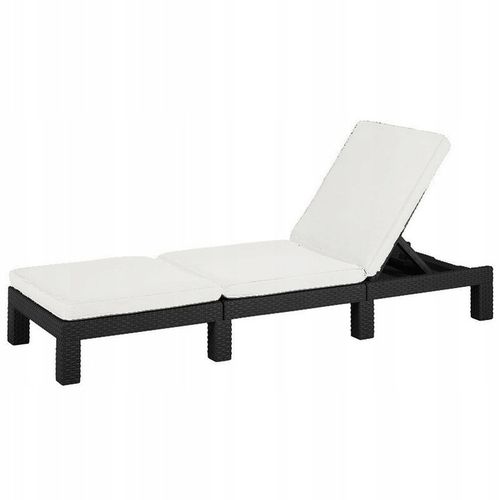 LEŻAK POLI RATTAN REGULOWANE OPARCIE MATERAC ŁÓŻKO na Arena.pl