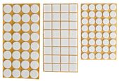 podkładka filcowa blister czarna 20*20mm - 20szt - u-100-0310