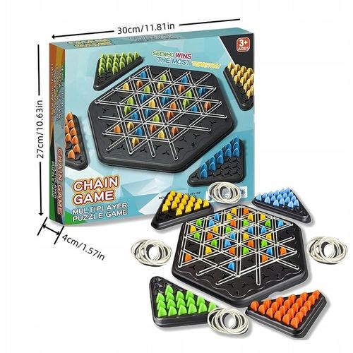 TRIANGLE CHESS BOARD GAME, INTERACTIVE PEGBOARD GAME, DESKTOP BOARD GAMES na Arena.pl
