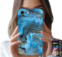 ETUI DO IPHONE SE / SE2 - MARMURKOWE WZORY OBUDOWA CASE + FOLIA