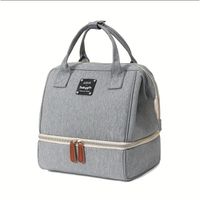 torba, organizer do wózka 2 komory szara 26x23x18cm plm29sz