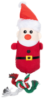 Zabawka dla psa pluszowy szarpak Święty Mikołaj z piszczałką 40cm UNIQ PETS