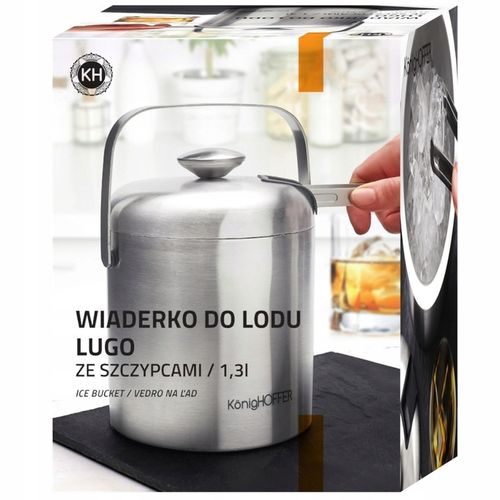 WIADERKO NA LÓD Pojemnik NA KOSTKI LODU z SZCZYPCAMI KonigHOFFER Lugo 1,3 l na Arena.pl