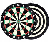 TABLICA TARCZA RZUTKI GRA DART LOTKI 6 sztuk 2w1