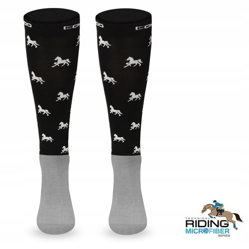 Wygodne skarpetki dziecięce do jazdy konno na lato z mikrofibry od Comodo na Arena.pl