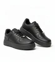Czarne sneakersy na platformie Brigitte 38