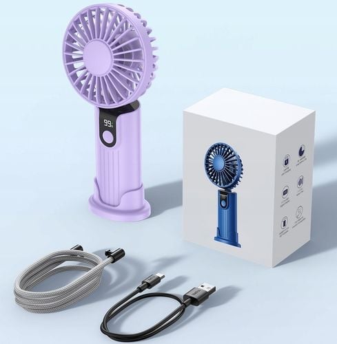 Wiatrak USB Cichy mini wentylator biurkowy ręczny 2400mAh TOPK K38 na Arena.pl