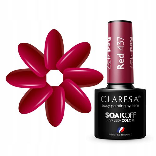 CLARESA LAKIER HYBRYDOWY RED 437 na Arena.pl